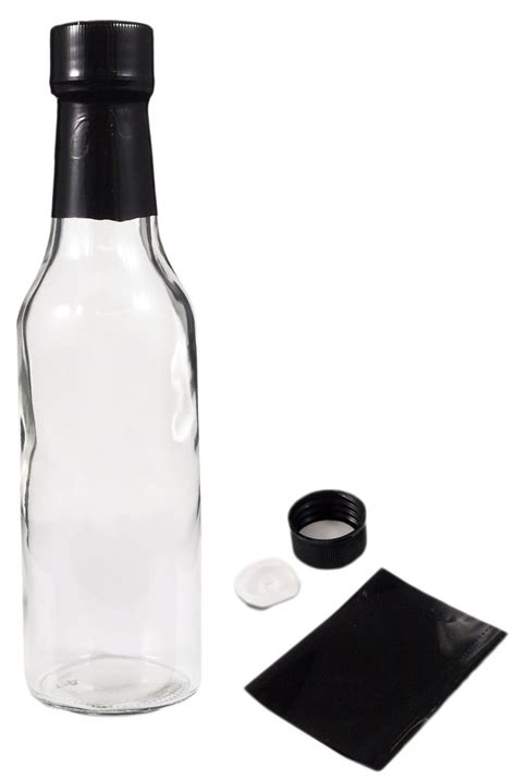 5 oz clear glass woozy sauce bottle - Complete Set of Bottles with ...