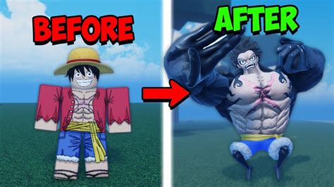 Obtaining GEAR 4 And Becoming Luffy In One Piece Roblox YouTube