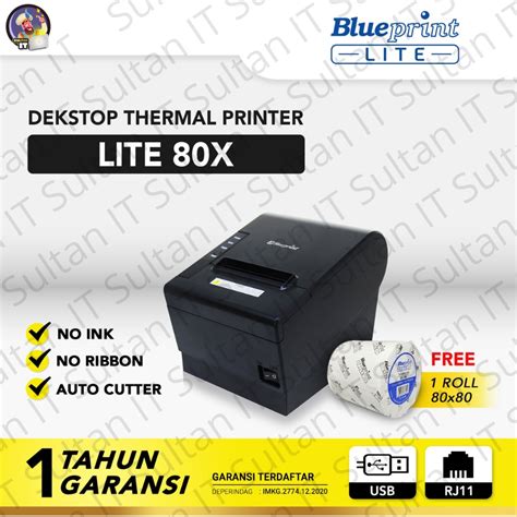 Jual Printer Kasir Thermal BLUEPRINT Lite80X USB RJ11 Shopee