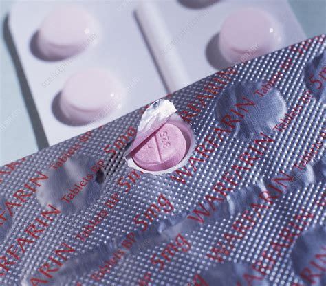 Warfarin Tablets Stock Image M Science Photo Library