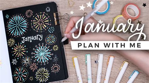 PLAN WITH ME January 2022 Bullet Journal Setup YouTube