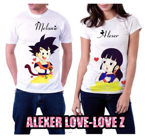 Playeras Pareja Dragon Ball Y Mas Perzonalizadas Novios Dnqnp278411 Mlm Camisetas