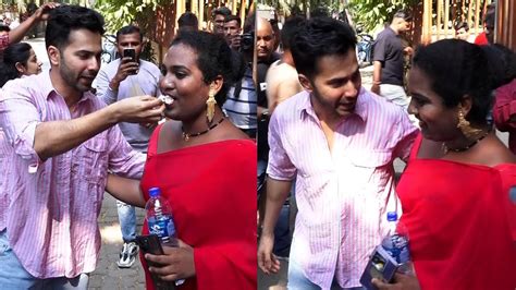 Varun Dhawan Birthday Cake Cutting With Media And His Fans Happy