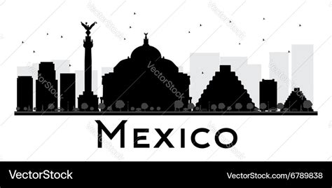 Mexico Silhouette Royalty Free Vector Image VectorStock