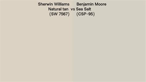 Sherwin Williams Natural Tan Sw 7567 Vs Benjamin Moore Sea Salt Csp