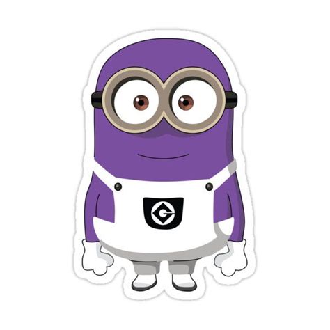 Purple Minion Sticker For Sale By Trihan