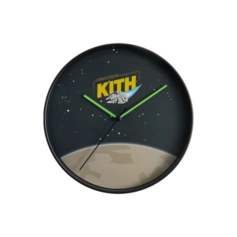 Kith X Star Wars Millennium Falcon Ship Wall Clock Blackkith X Star