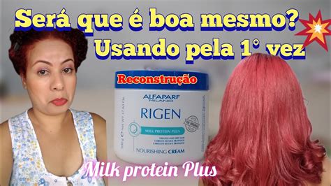 Alfaparf Milk Protein Plus Rigen Rotina Capilar Pós Retoque Youtube