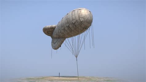 ArtStation - WW2 Barrage Balloon 01 | Game Assets