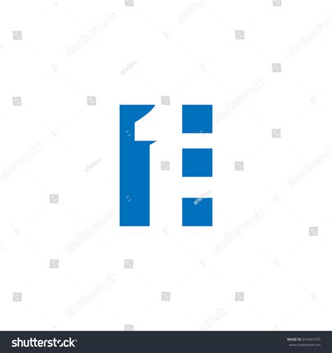 initial letter number logo   stock vector royalty