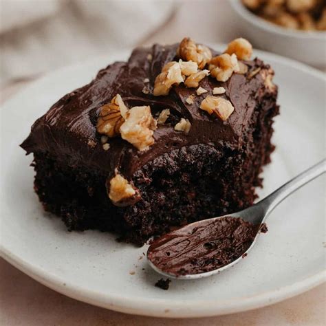 Simple Moist Chocolate Walnut Cake Alpine Ella