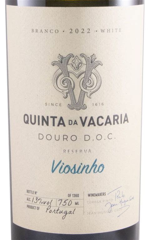 2022 Quinta Da Vacaria Viosinho Reserva Branco