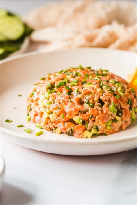 Fresh Salmon Tartare With Avocado Lenas Kitchen