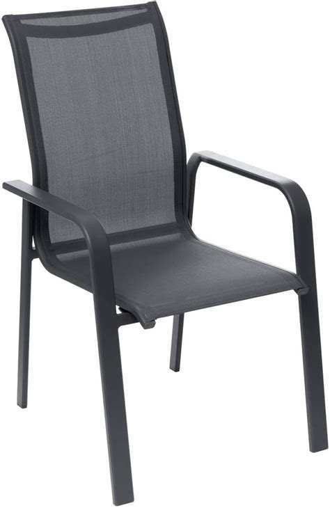 Hesp Ride Fauteuil De Jardin Haut Empilable Essio Anthracite