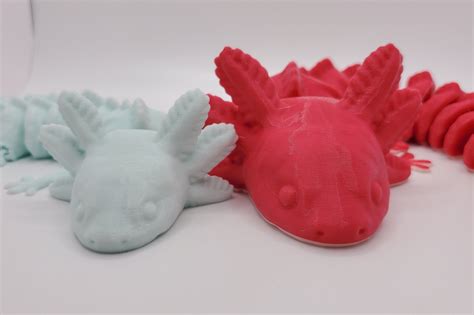 Axolotl articulado impreso en 3D Etsy España