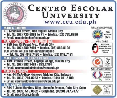 Centro Escolar University In City Of Manila Metro Manila Yellow Pages Ph