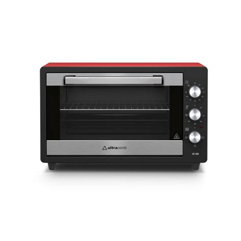 Horno Eléctrico Ultracomb Uc 48s 48l 1300w Negro y Rojo