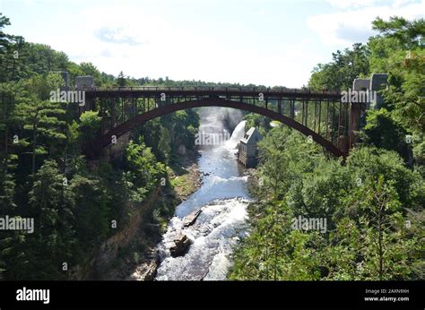 Bridge at Ausable Chasm, Upstate New York Stock Photo - Alamy