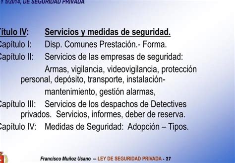 Las Funciones Esenciales Del Vigilante De Seguridad Según La Ley 52014