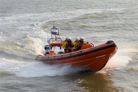 Whitstable Rnli Lifeboat Launches To Assist Motor Boat Rnli