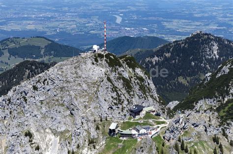 Luftbild Bayrischzell Gipfel Des Wendelsteinmassivs In Den Alpen Bei