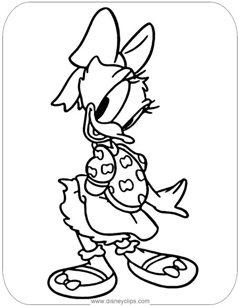 54 Printable Daisy Duck Coloring Pages