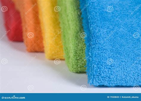 Colour terry towels stock image. Image of colour, soft - 7550843