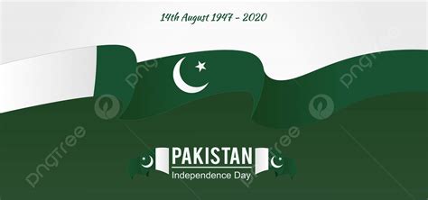 Long Waving Flag Of Pakistan Independence Day Celebration Background