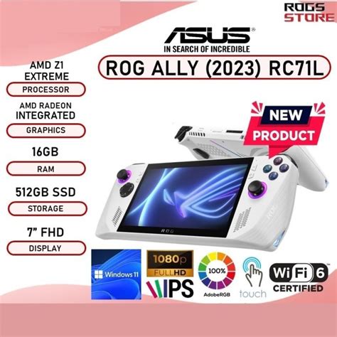 Jual Asus Rog Ally Rc71l Amd Ryzen Z1 Extreme Windows 11 Gaming Console Z1 Standar Bzt