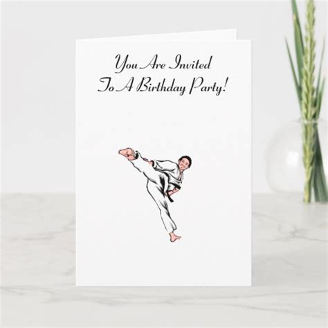 Martial Arts Birthday Card