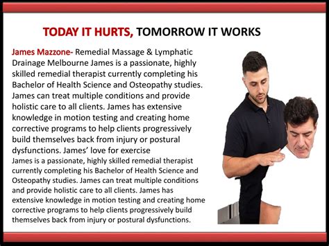 Ppt James Mazzone Remedial Massage And Lymphatic Drainage Melbourne