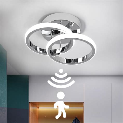 EIDEARAY LED Motion Sensor Ceiling Light Indoor 18W Cold White 6000K