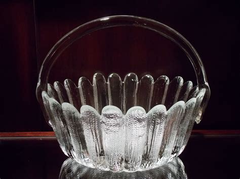 Glass Fruit Basket With Handle Fruit Basket Glass Fruit