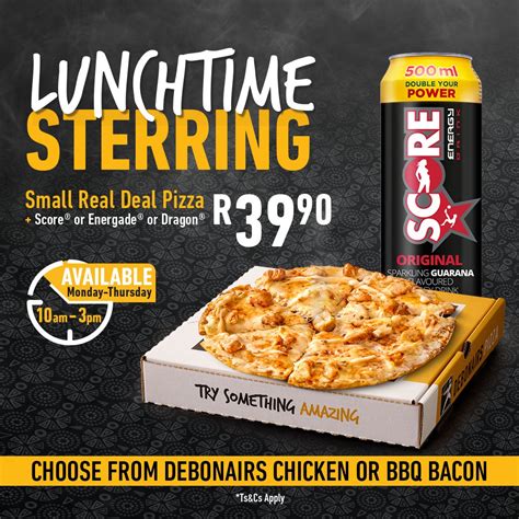 Debonairs Pizza on Twitter: "When your lunch looks this good, there is ...