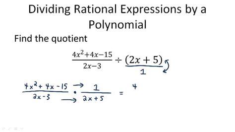 How To Divide Rational Expressions