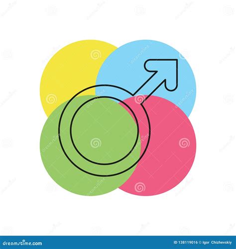 Male Sign Icon Male Sex Symbol Stock Illustration Illustration Of Flat Symbol 138119016