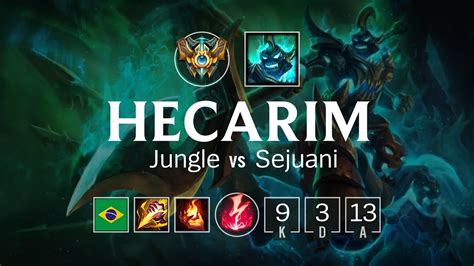 Hecarim Jungle Vs Sejuani BR Challenger Patch 8 10 YouTube