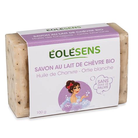 Savon au lait de chèvre BIO Huile de Chanvre et Ortie Sans huile de