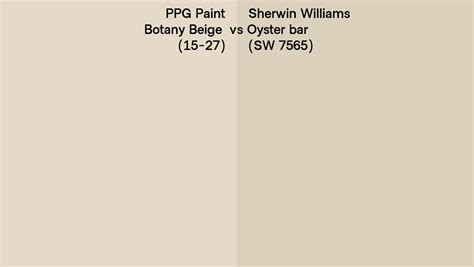 Ppg Paint Botany Beige Vs Sherwin Williams Oyster Bar Sw