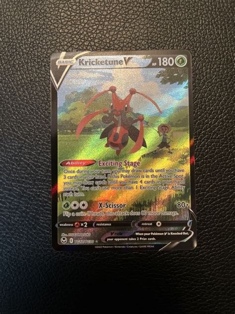 Kricketune V Tg Tg Silver Tempest Pokemon Card Values Mavin