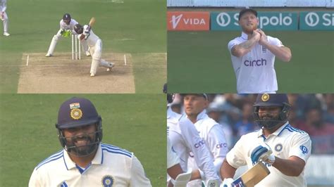 IND Vs ENG Watch Rohit Sharma Shows His Frustration On His Bat After