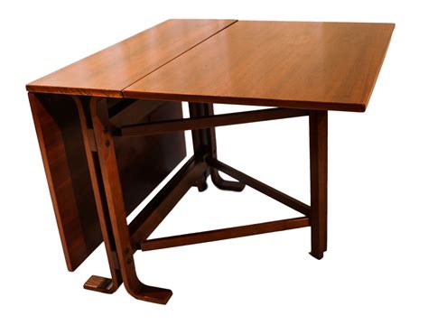 Danish Drop Leaf Teak Dining Table Bruno Mathsson Style