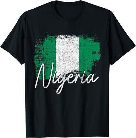 Nigeria Vintage Flag Nigerian Pride Roots African T Shirt