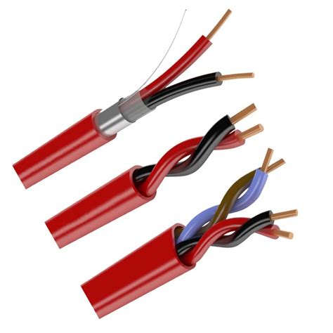 Fire Alarm Cable Fpl Fplr Fplp Fire Rated Cable Solid Red 2 Core 14 16