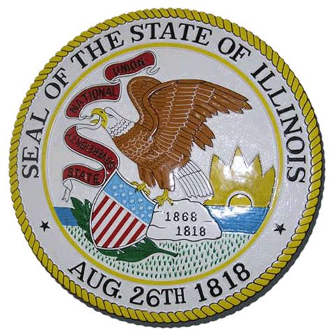 Illinois State Seal Plaque American Plaque Company Military Plaques