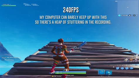 What Fortnite Feels Like On A 240hz Monitor Fps Comparison Youtube