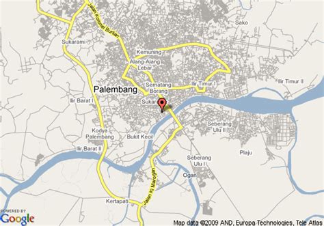 Palembang Map - Indonesia