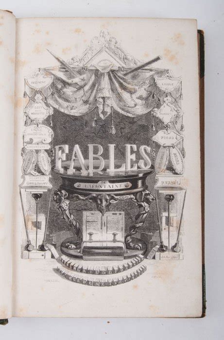 Illustrated J J Grandville Fables De La Fontaine 1839 Catawiki