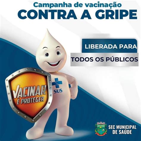 Vacina da Gripe liberada para toda a população Tio Hugo Prefeitura