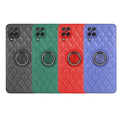 Funda Chamel Samsung Galaxy A12 Imán con soporte Smoked Piel 4 Color